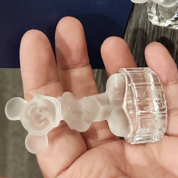 Vintage Goebel Disney Mickey and Minnie Mouse Glass Figurines - Picture 2 of 7